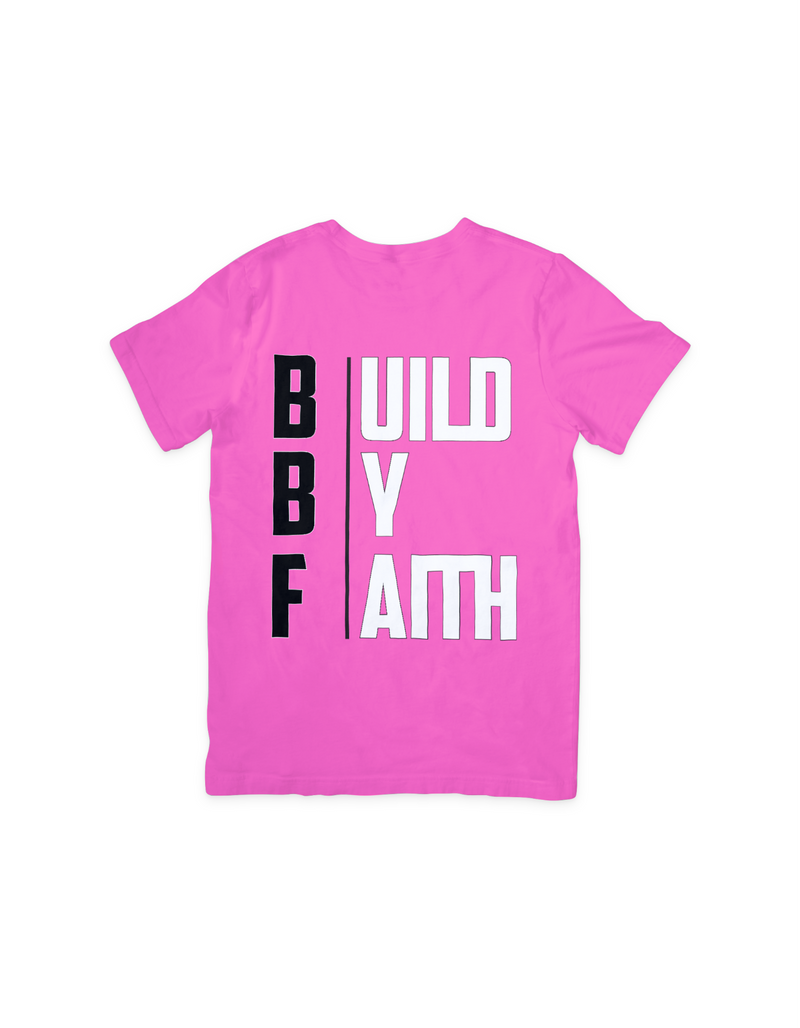 Build By faith feature T shirt