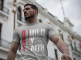 Build By faith feature T shirt